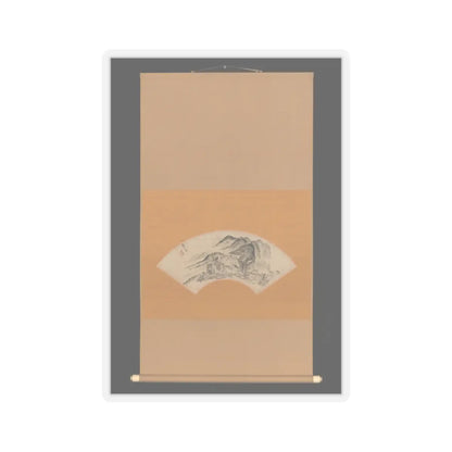 Urakami (Uragami) Gyokudō - Lingering Rain over Half the Village - ca. 1815–20 v2 - STICKER Vinyl Kiss-Cut Decal