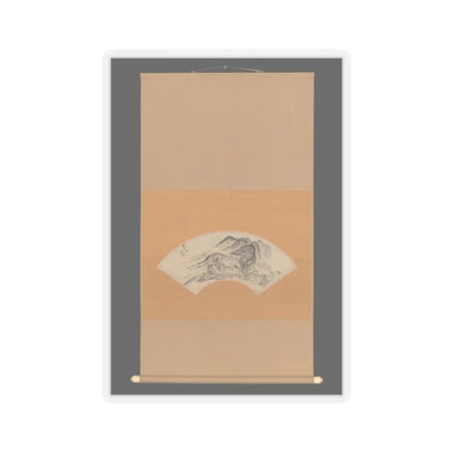Urakami (Uragami) Gyokudō - Lingering Rain over Half the Village - ca. 1815–20 v2 - STICKER Vinyl Kiss-Cut Decal
