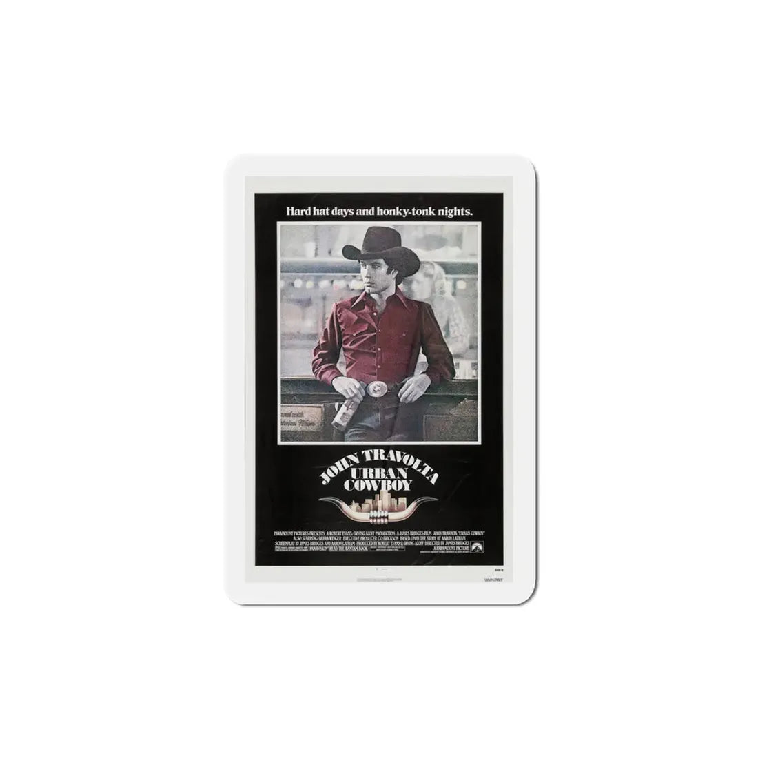 Urban Cowboy 1980 Movie Poster Refrigerator Magnet 5 Inch - The Sticker Space