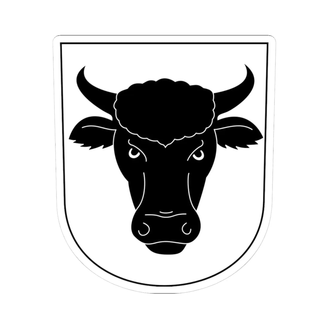 Urdorf-blazon (Switzerland) (Coat of Arms) STICKER Vinyl Kiss-Cut Decal 3 Inch White - The Sticker Space