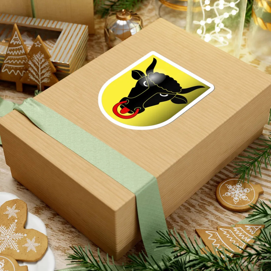 Uri-coat of arms 3d (Switzerland) (Coat of Arms) STICKER Vinyl Kiss-Cut Decal - The Sticker Space