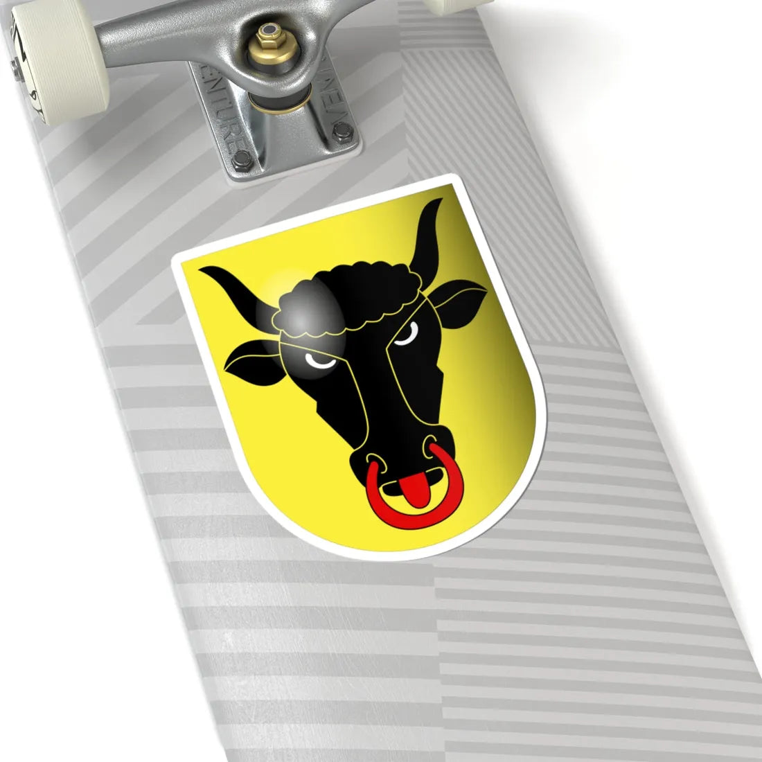 Uri-coat of arms 3d (Switzerland) (Coat of Arms) STICKER Vinyl Kiss-Cut Decal - The Sticker Space