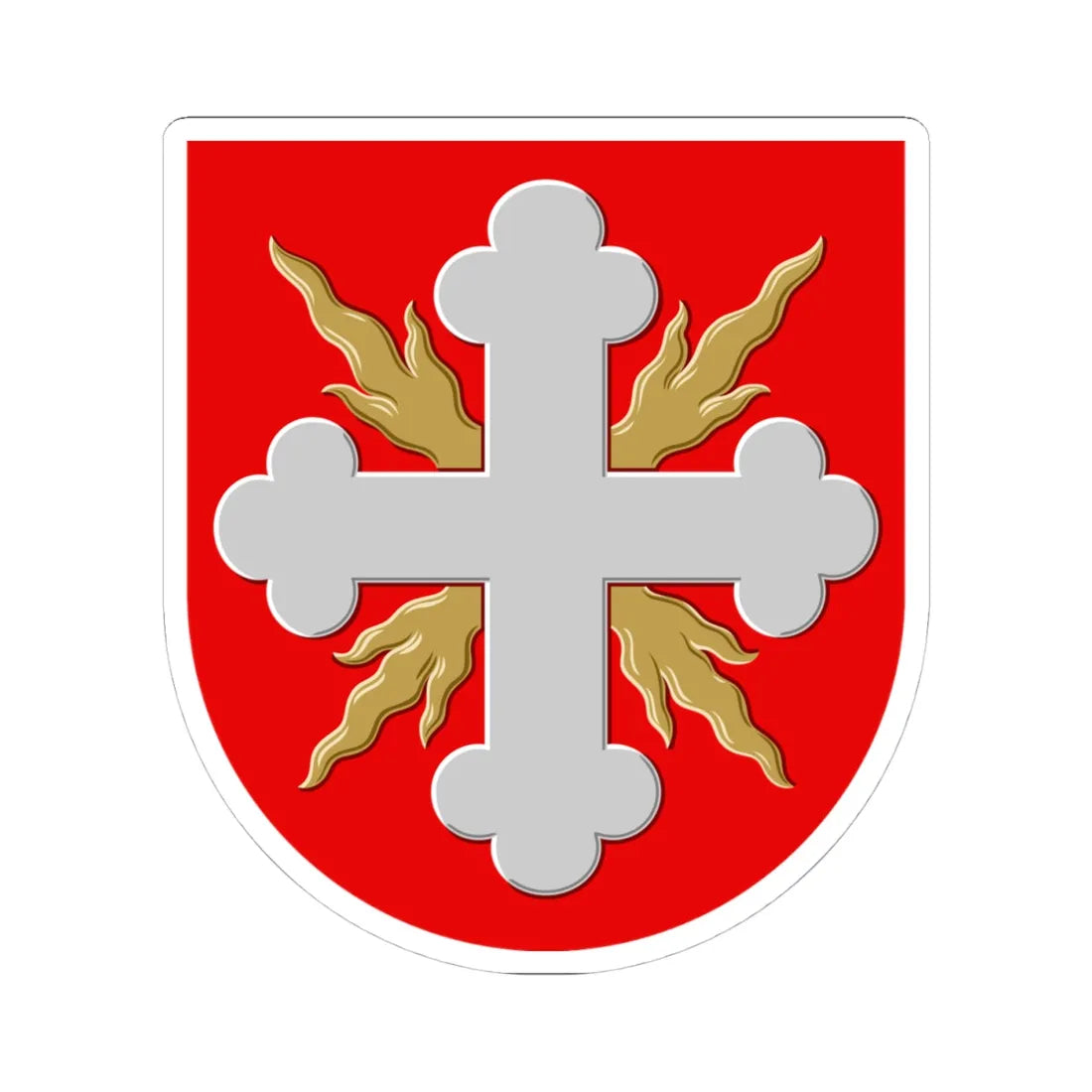 Urjala.vaakuna (Finland) (Coat of Arms) STICKER Vinyl Kiss-Cut Decal 4 Inch White - The Sticker Space