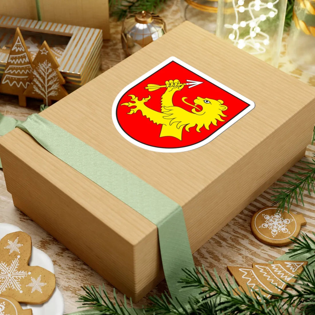 Urmein wappen (Switzerland) (Coat of Arms) STICKER Vinyl Kiss-Cut Decal - The Sticker Space