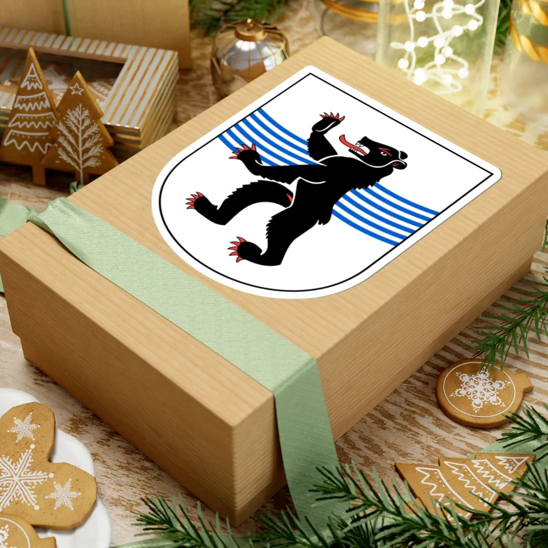 Urnäsch wappen (Switzerland) (Coat of Arms) STICKER Vinyl Kiss-Cut Decal - The Sticker Space