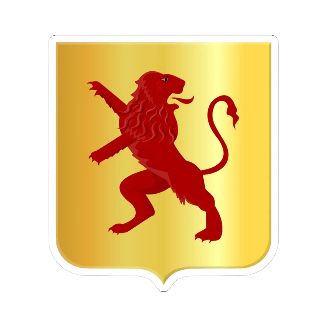 Ursem wapen (Netherlands) (Coat of Arms) STICKER Vinyl Kiss-Cut Decal 3 Inch White - The Sticker Space