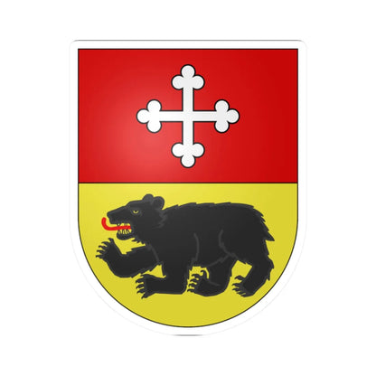 Ursy-coat of arms (Switzerland) (Coat of Arms) STICKER Vinyl Kiss-Cut Decal 2 Inch White - The Sticker Space