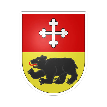 Ursy-coat of arms (Switzerland) (Coat of Arms) STICKER Vinyl Kiss-Cut Decal 3 Inch White - The Sticker Space