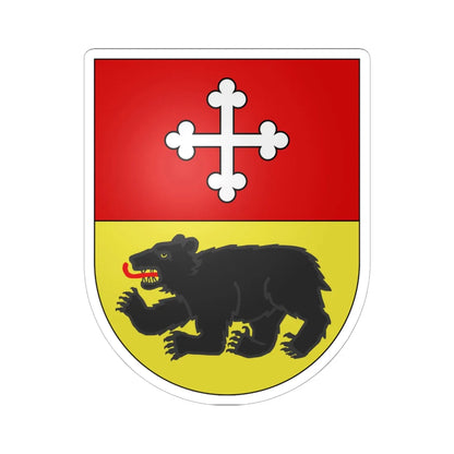 Ursy-coat of arms (Switzerland) (Coat of Arms) STICKER Vinyl Kiss-Cut Decal 6 Inch White - The Sticker Space