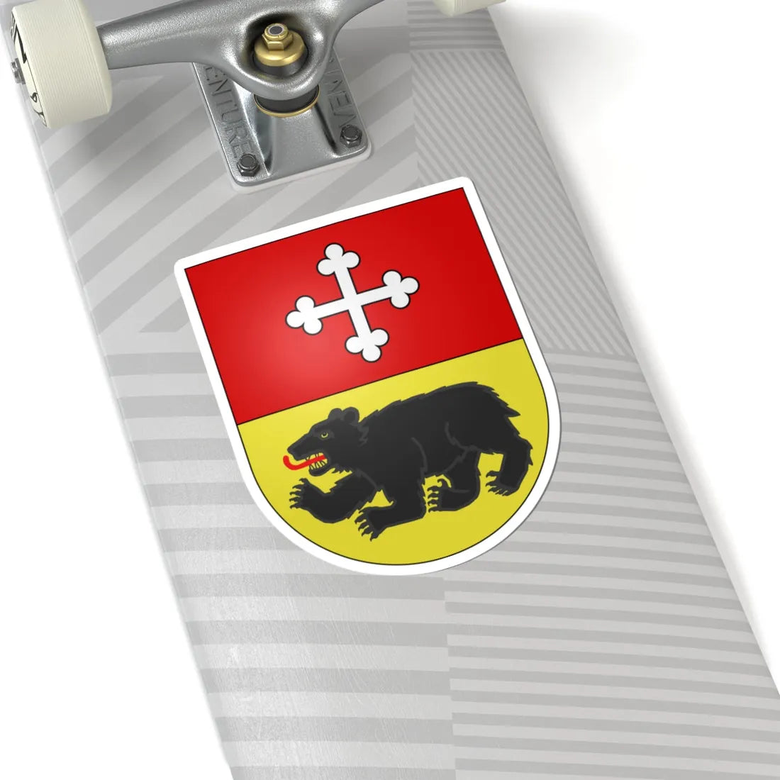 Ursy-coat of arms (Switzerland) (Coat of Arms) STICKER Vinyl Kiss-Cut Decal - The Sticker Space