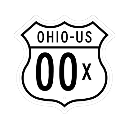 US 00X Ohio 1948 (Ohio) (Road Sign) STICKER Vinyl Kiss-Cut Decal 4 Inch White - The Sticker Space