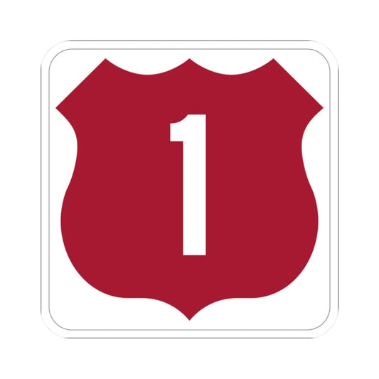 US 1 FL (Florida) (Road Sign) STICKER Vinyl Kiss-Cut Decal 2 Inch White - The Sticker Space