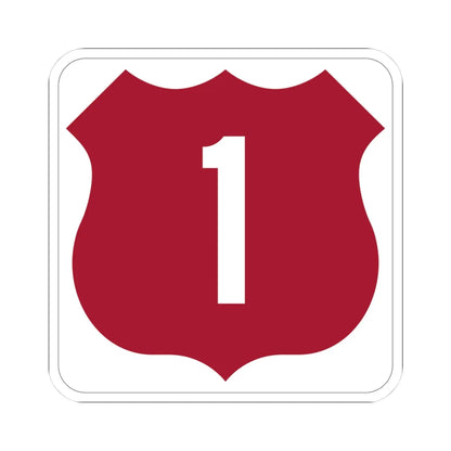 US 1 FL (Florida) (Road Sign) STICKER Vinyl Kiss-Cut Decal 3 Inch White - The Sticker Space