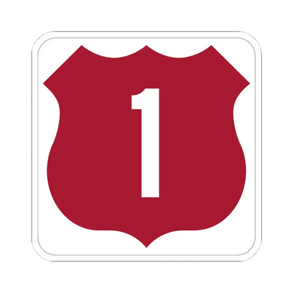 US 1 FL (Florida) (Road Sign) STICKER Vinyl Kiss-Cut Decal 4 Inch White - The Sticker Space