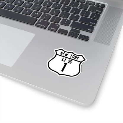 US 1 NY Old (New York) (Road Sign) STICKER Vinyl Kiss-Cut Decal - The Sticker Space