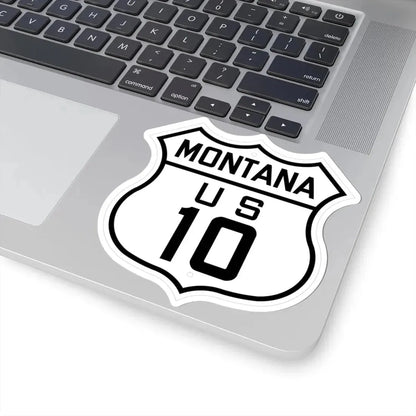US 10 Montana 1926 (Montana) (Road Sign) STICKER Vinyl Kiss-Cut Decal - The Sticker Space