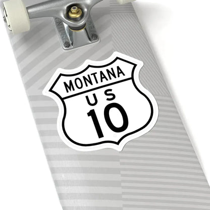 US 10 Montana 1948 (Montana) (Road Sign) STICKER Vinyl Kiss-Cut Decal - The Sticker Space