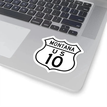 US 10 Montana 1948 (Montana) (Road Sign) STICKER Vinyl Kiss-Cut Decal - The Sticker Space