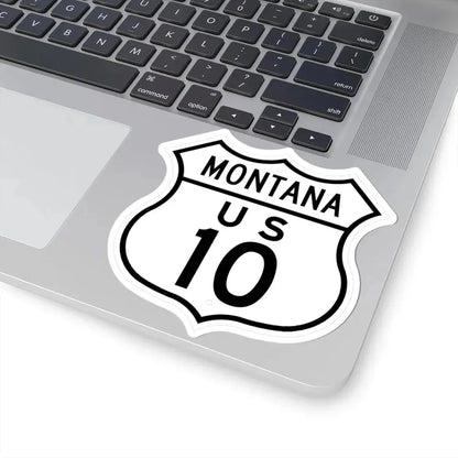 US 10 Montana 1948 (Montana) (Road Sign) STICKER Vinyl Kiss-Cut Decal - The Sticker Space
