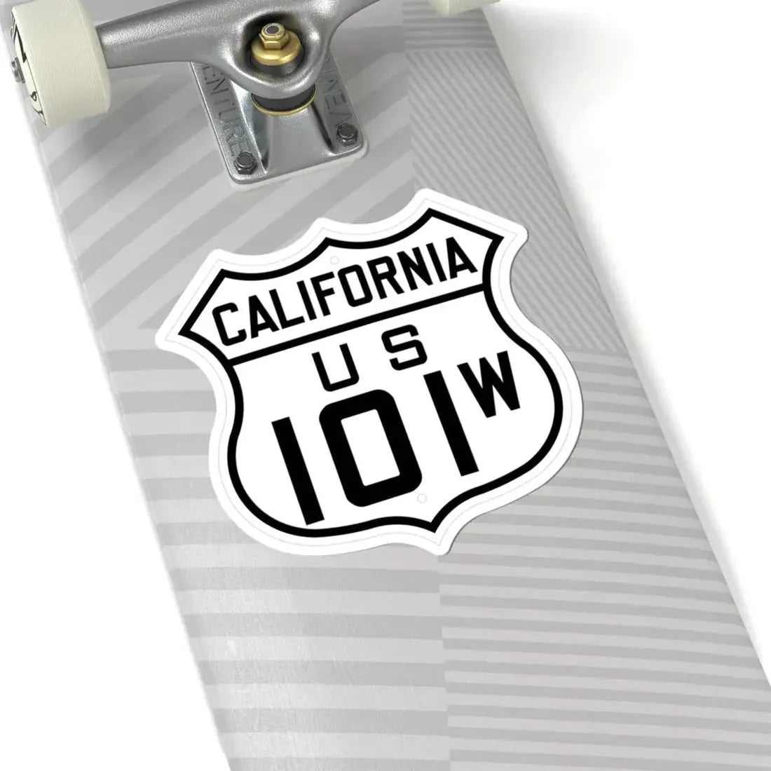 US 101W California 1926 (California) (Road Sign) STICKER Vinyl Kiss-Cut Decal - The Sticker Space