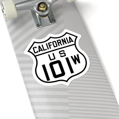 US 101W California 1926 (California) (Road Sign) STICKER Vinyl Kiss-Cut Decal - The Sticker Space