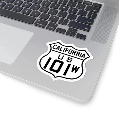 US 101W California 1926 (California) (Road Sign) STICKER Vinyl Kiss-Cut Decal - The Sticker Space