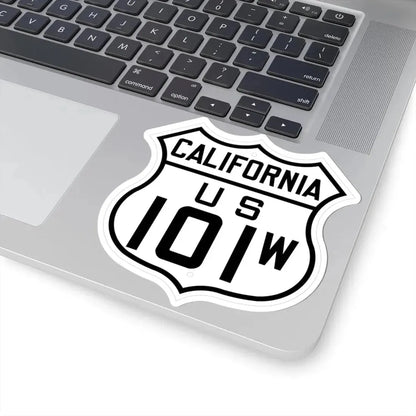 US 101W California 1926 (California) (Road Sign) STICKER Vinyl Kiss-Cut Decal - The Sticker Space