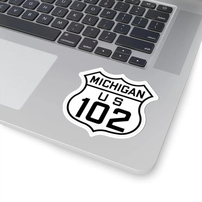 US 102 Michigan 1926 (Michigan) (Road Sign) STICKER Vinyl Kiss-Cut Decal - The Sticker Space