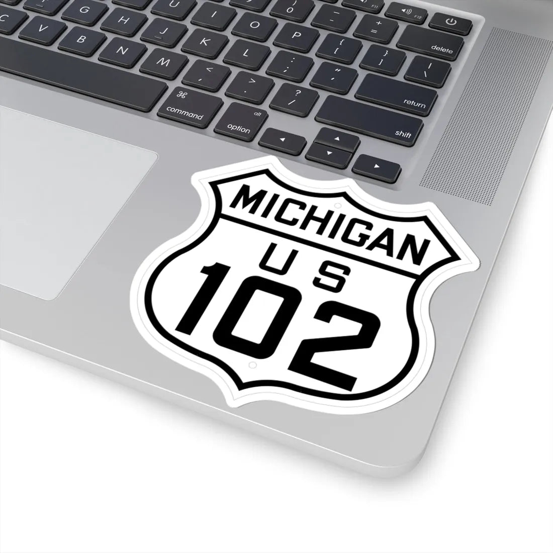 US 102 Michigan 1926 (Michigan) (Road Sign) STICKER Vinyl Kiss-Cut Decal - The Sticker Space