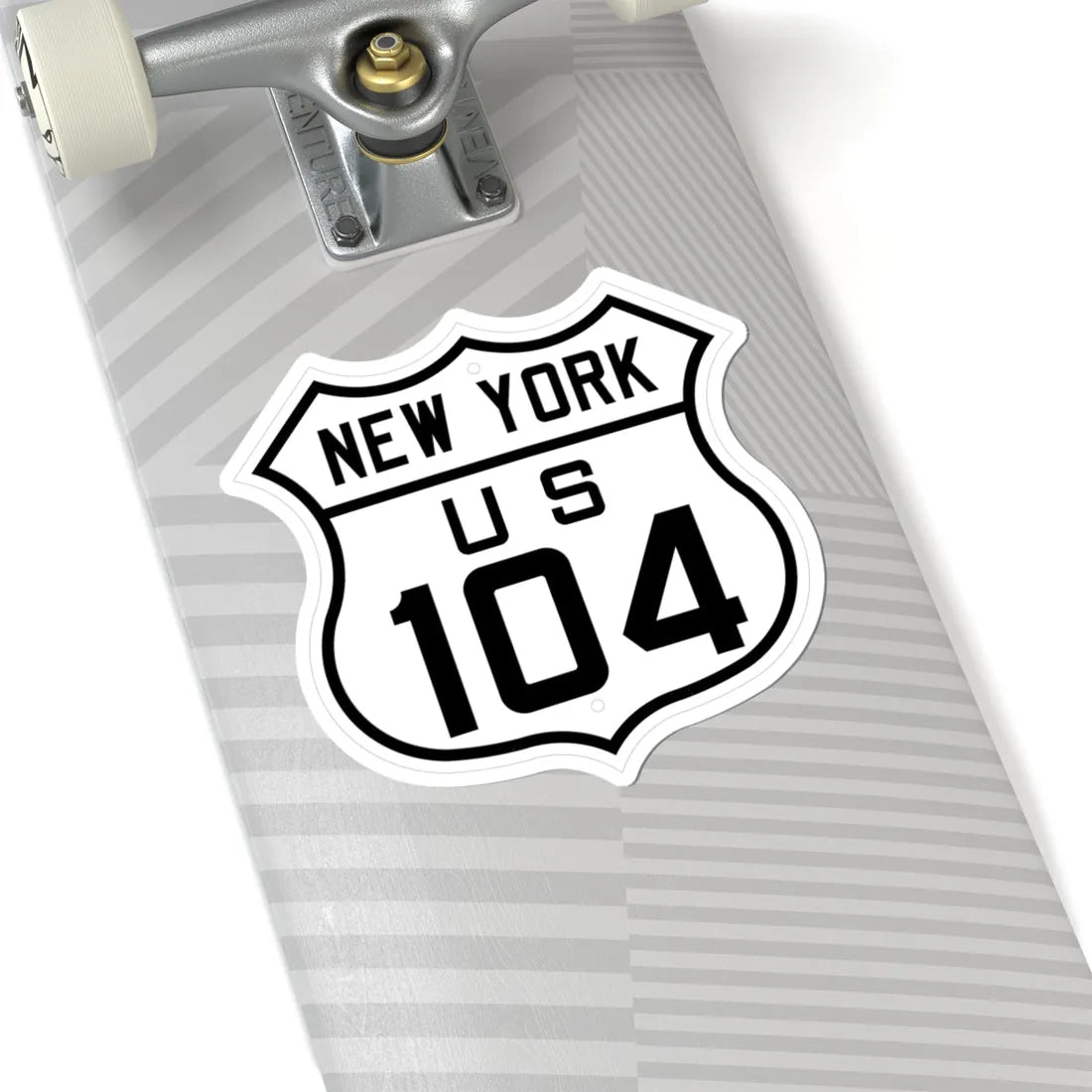US 104 New York 1926 (New York) (Road Sign) STICKER Vinyl Kiss-Cut Decal - The Sticker Space