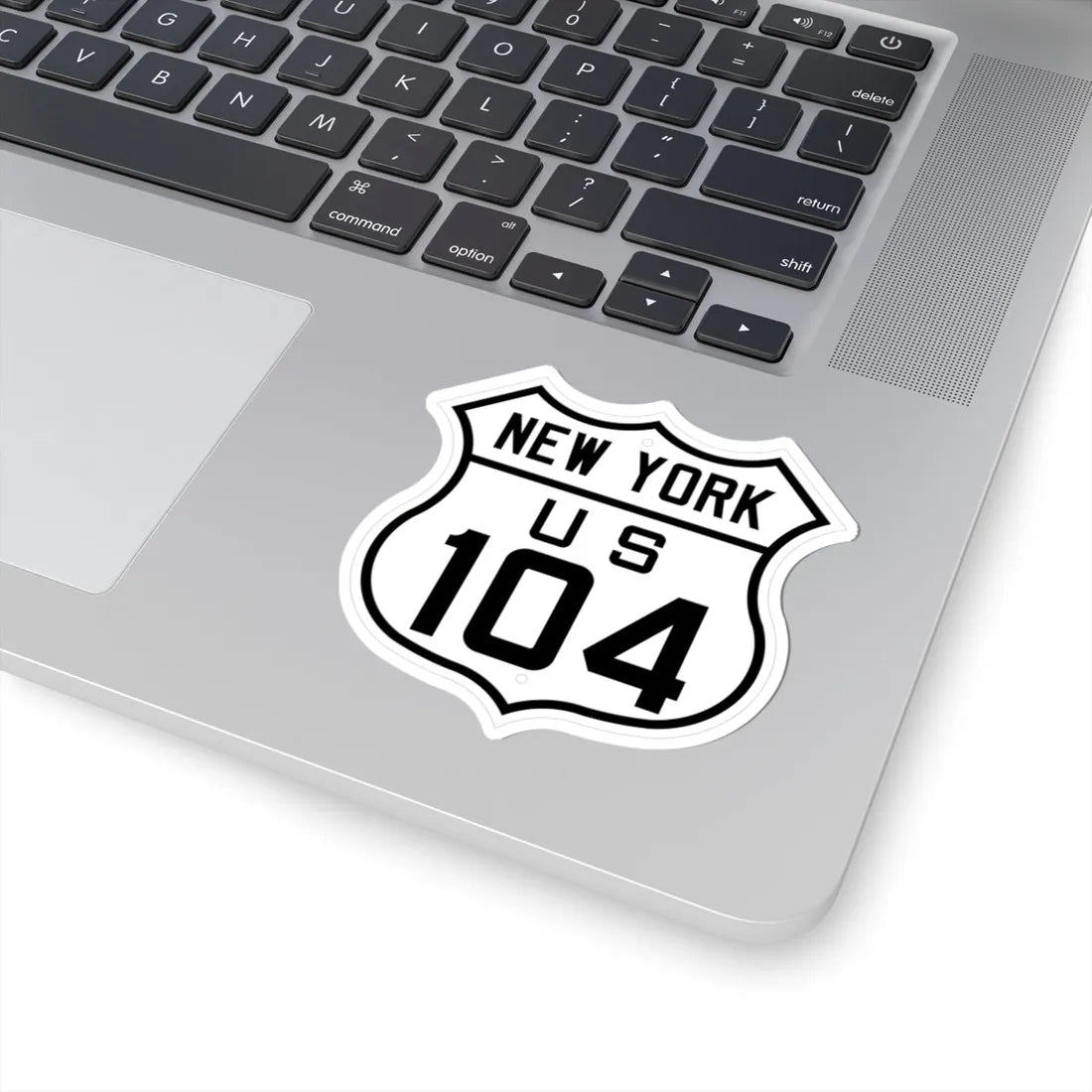 US 104 New York 1926 (New York) (Road Sign) STICKER Vinyl Kiss-Cut Decal - The Sticker Space
