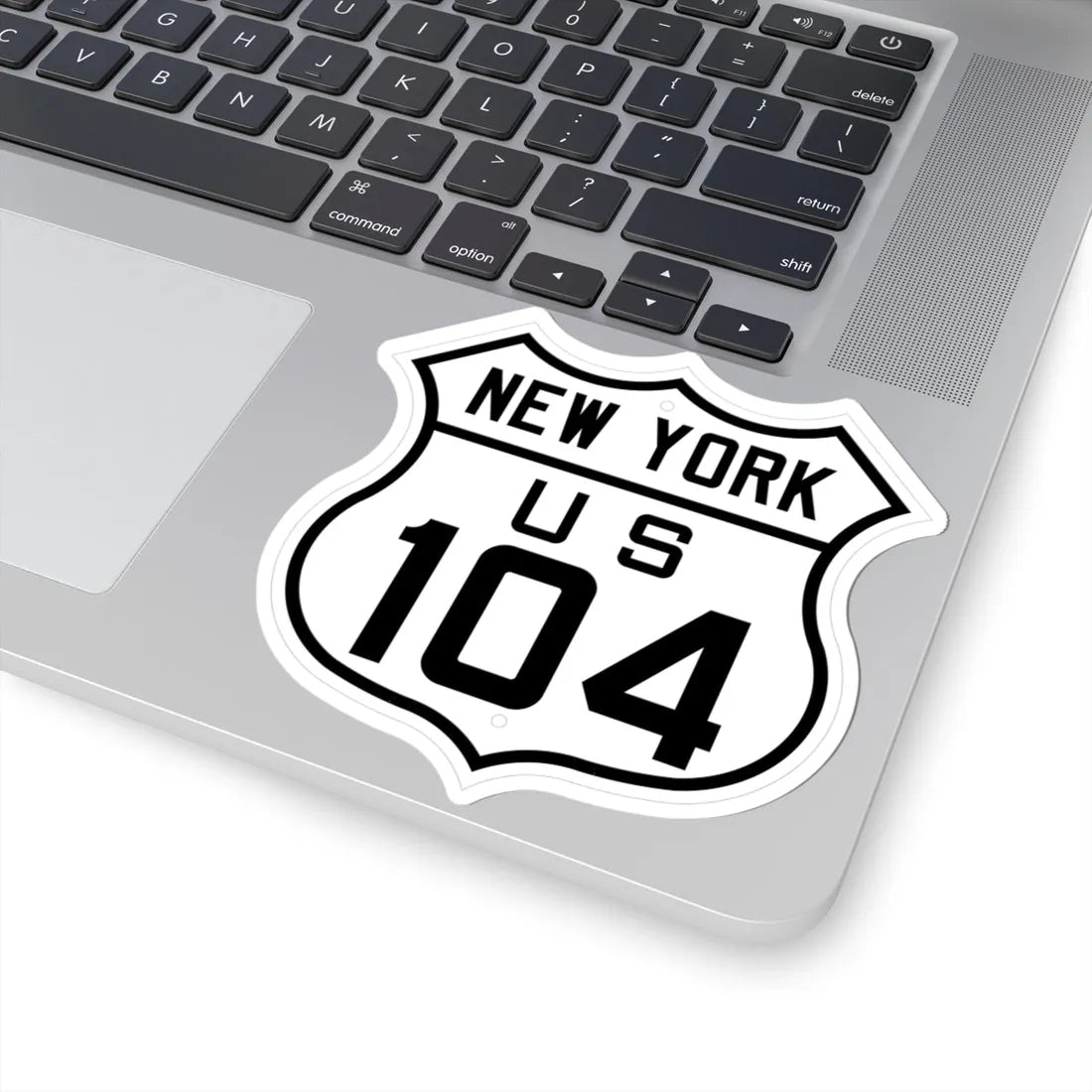 US 104 New York 1926 (New York) (Road Sign) STICKER Vinyl Kiss-Cut Decal - The Sticker Space