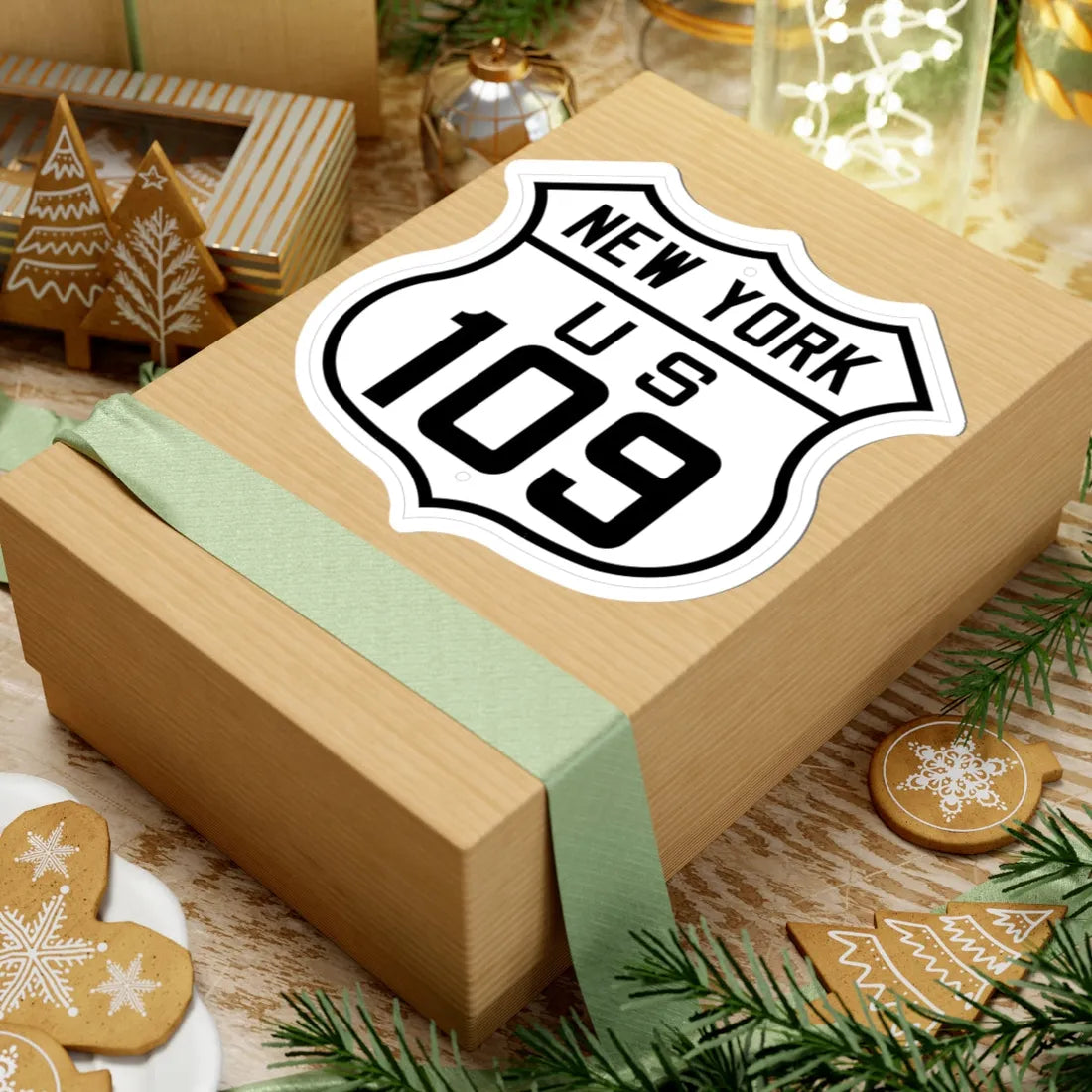 US 109 New York 1926 (New York) (Road Sign) STICKER Vinyl Kiss-Cut Decal - The Sticker Space