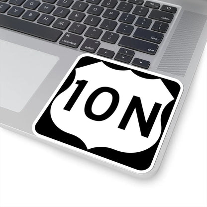US 10N MN (Minnesota) (Road Sign) STICKER Vinyl Kiss-Cut Decal - The Sticker Space