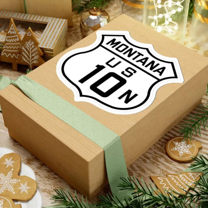 US 10N Montana 1926 (Montana) (Road Sign) STICKER Vinyl Kiss-Cut Decal - The Sticker Space