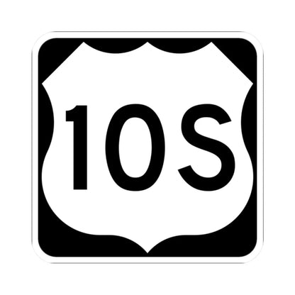 US 10S MN (Minnesota) (Road Sign) STICKER Vinyl Kiss-Cut Decal 2 Inch White - The Sticker Space