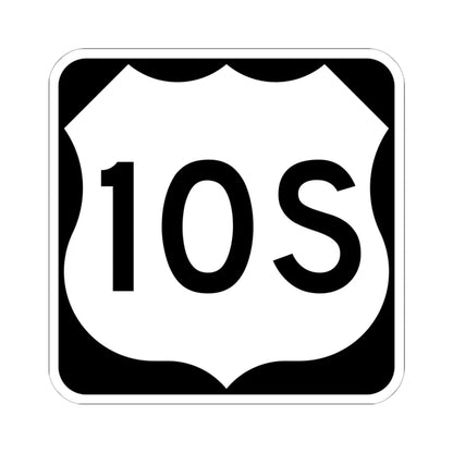 US 10S MN (Minnesota) (Road Sign) STICKER Vinyl Kiss-Cut Decal 6 Inch White - The Sticker Space