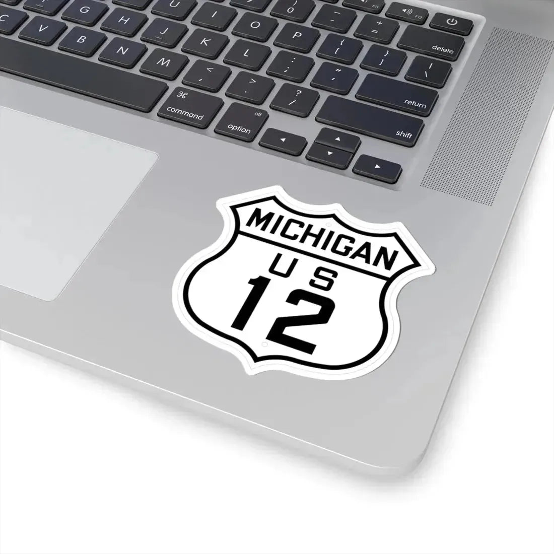 US 12 Michigan 1926 (Michigan) (Road Sign) STICKER Vinyl Kiss-Cut Decal - The Sticker Space