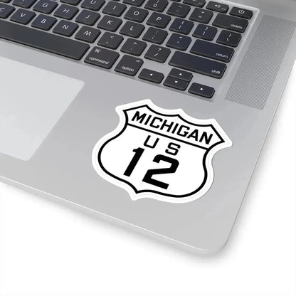 US 12 Michigan 1926 (Michigan) (Road Sign) STICKER Vinyl Kiss-Cut Decal - The Sticker Space