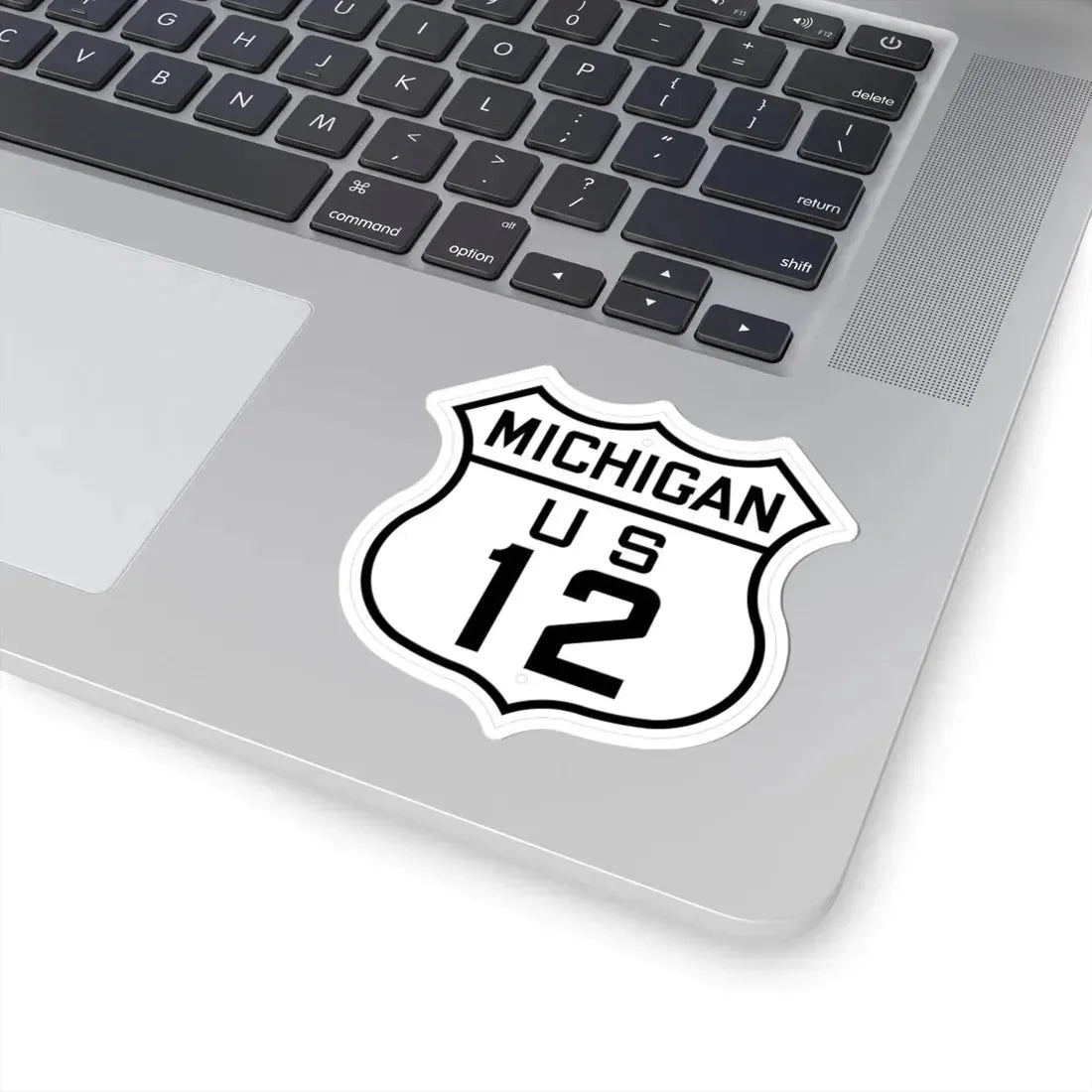 US 12 Michigan 1926 (Michigan) (Road Sign) STICKER Vinyl Kiss-Cut Decal - The Sticker Space