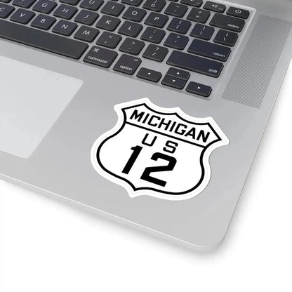 US 12 Michigan 1926 (Michigan) (Road Sign) STICKER Vinyl Kiss-Cut Decal - The Sticker Space