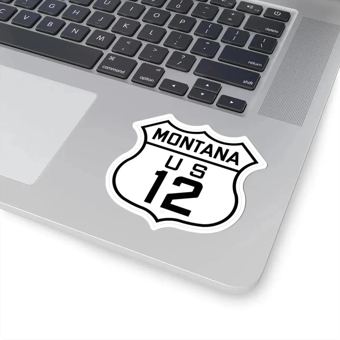 US 12 Montana 1926 (Montana) (Road Sign) STICKER Vinyl Kiss-Cut Decal - The Sticker Space