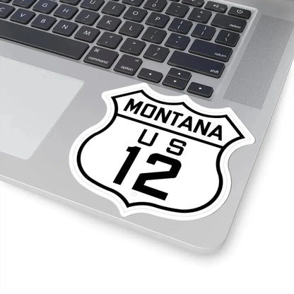 US 12 Montana 1926 (Montana) (Road Sign) STICKER Vinyl Kiss-Cut Decal - The Sticker Space