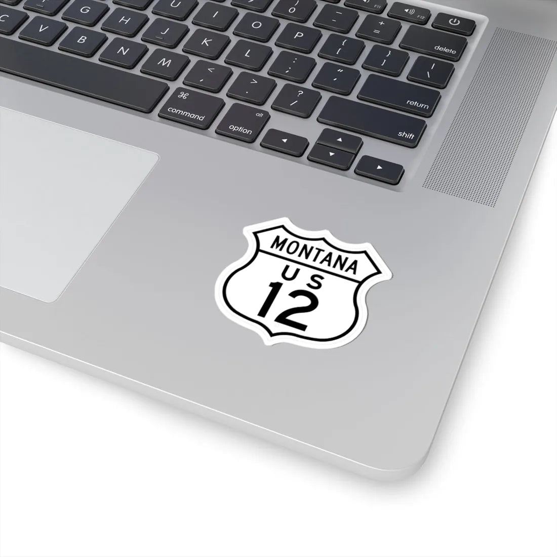 US 12 Montana 1948 (Montana) (Road Sign) STICKER Vinyl Kiss-Cut Decal - The Sticker Space