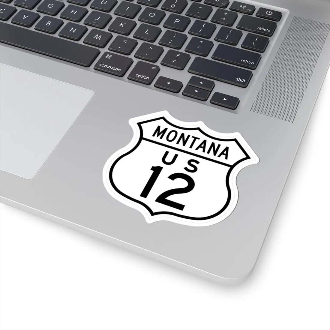 US 12 Montana 1948 (Montana) (Road Sign) STICKER Vinyl Kiss-Cut Decal - The Sticker Space
