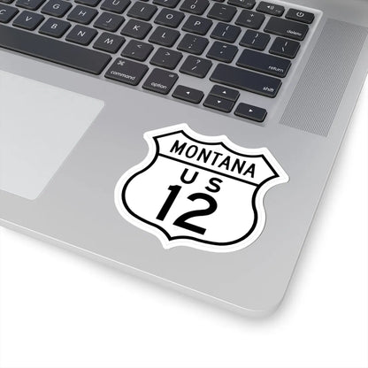 US 12 Montana 1948 (Montana) (Road Sign) STICKER Vinyl Kiss-Cut Decal - The Sticker Space