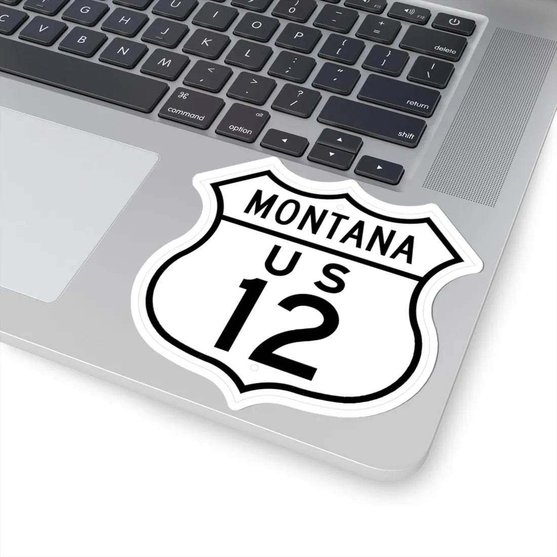 US 12 Montana 1948 (Montana) (Road Sign) STICKER Vinyl Kiss-Cut Decal - The Sticker Space