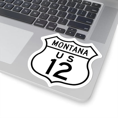 US 12 Montana 1948 (Montana) (Road Sign) STICKER Vinyl Kiss-Cut Decal - The Sticker Space