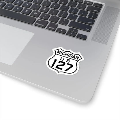 US 127 Michigan 1926 (Michigan) (Road Sign) STICKER Vinyl Kiss-Cut Decal - The Sticker Space