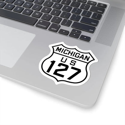 US 127 Michigan 1926 (Michigan) (Road Sign) STICKER Vinyl Kiss-Cut Decal - The Sticker Space